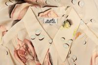 Hermès, Rose-Print Silk Blouse & Scarf - Worn with Andy Warhol