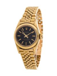 ROLEX, 18K YELLOW GOLD REF 67198 'OYSTER PERPETUAL' WRISTWATCH, CIRCA 1993