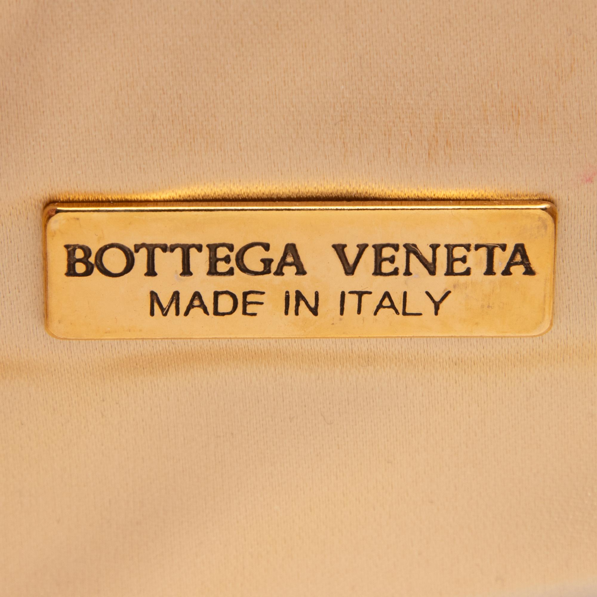 Bottega Veneta, Metallic Intrecciato Clutch/Shoulder Bag