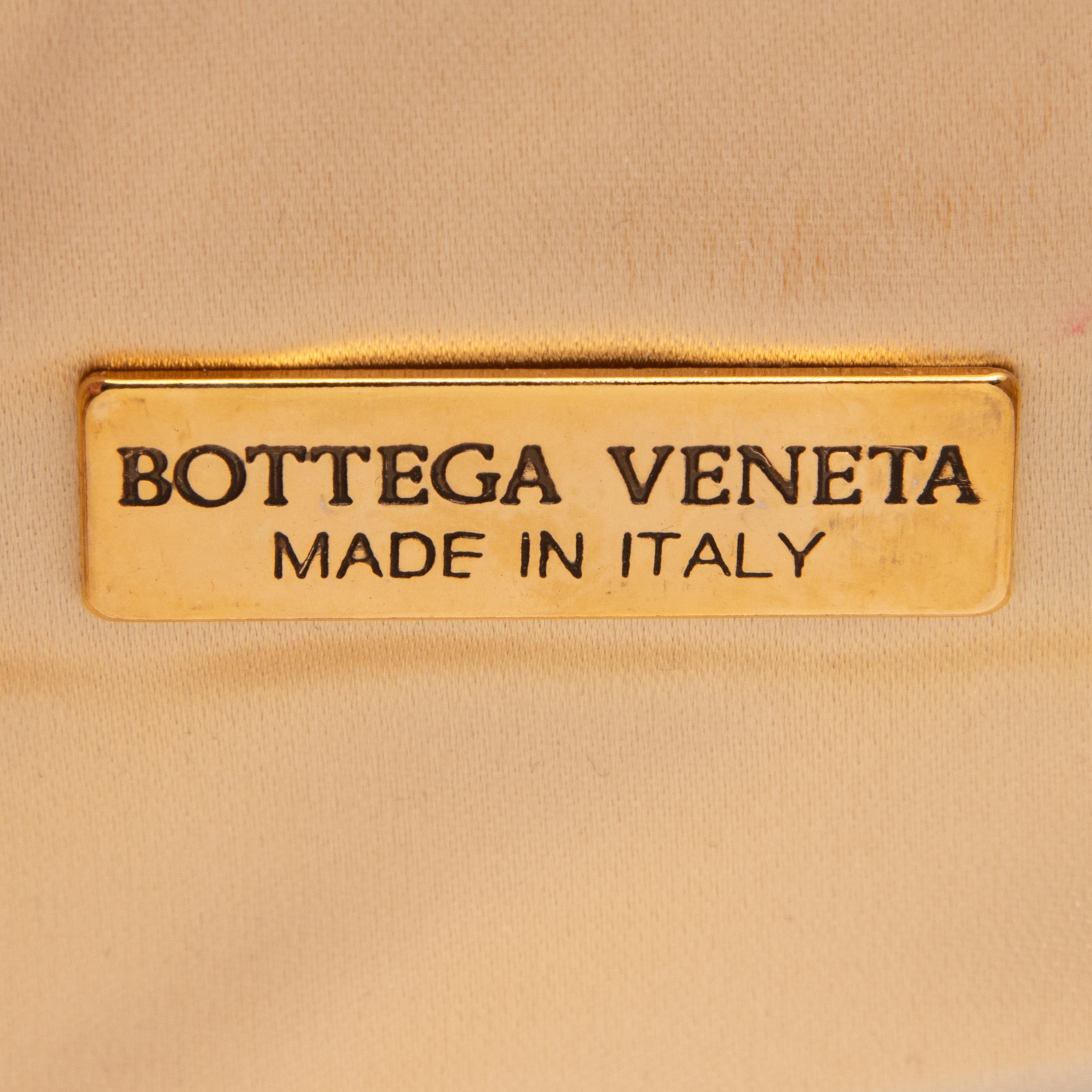 Bottega Veneta, Metallic Intrecciato Clutch/Shoulder Bag