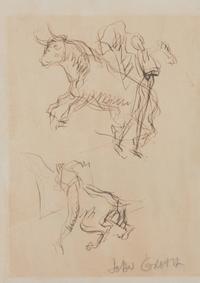 John Groth, (American, 1908-1988), Bullfighting Studies (2 works)