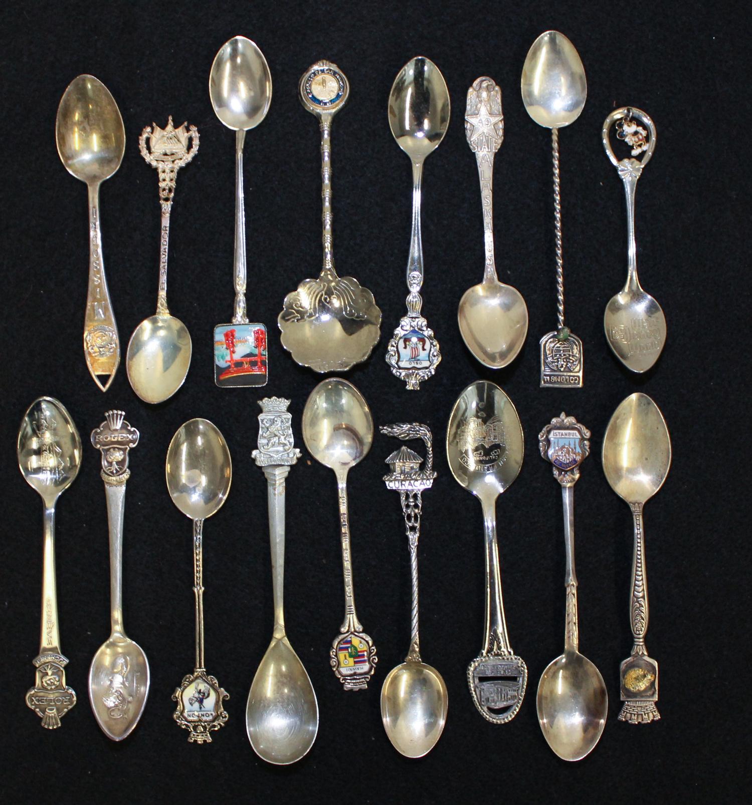 A Collection of Demitasse Spoons Average length 6 inches. — VARIOUS AGES