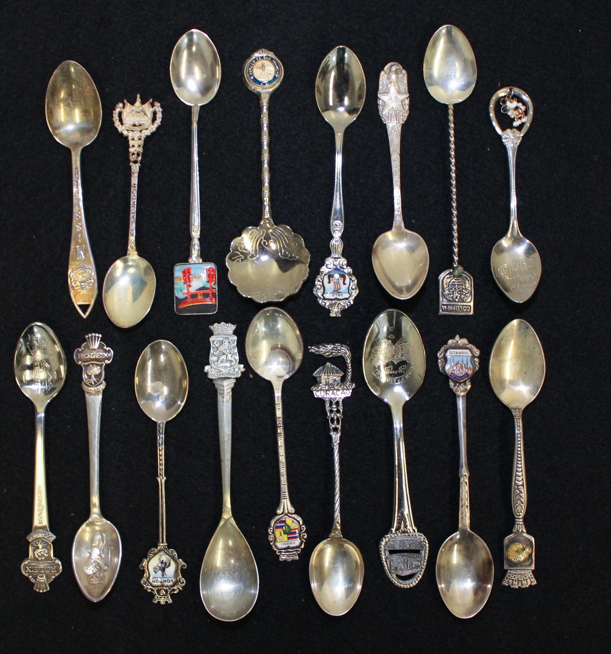 A Collection of Demitasse Spoons Average length 6 inches. — VARIOUS AGES