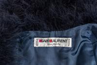 Saint Laurent Rive Gauche Blue Feather Jacket, 1970-80s