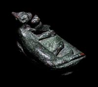 An Egyptian Bronze Cat with Kitten