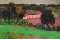 Bernard Cathelin, (French, 1919-2004), Automne au Breal, 1963