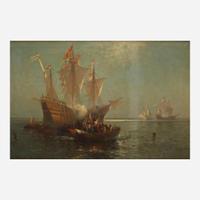 Edward Moran (American, 1829–1901) The Debarkation of Columbus