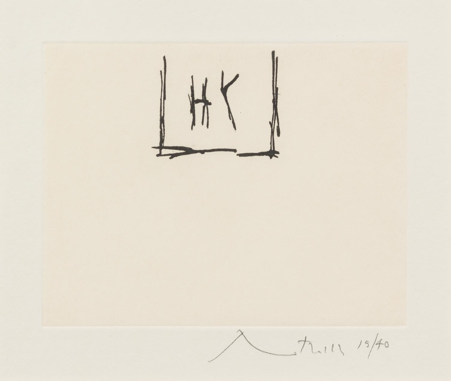 Robert Motherwell, (American, 1915-1991), Phoenician Etching, 1977