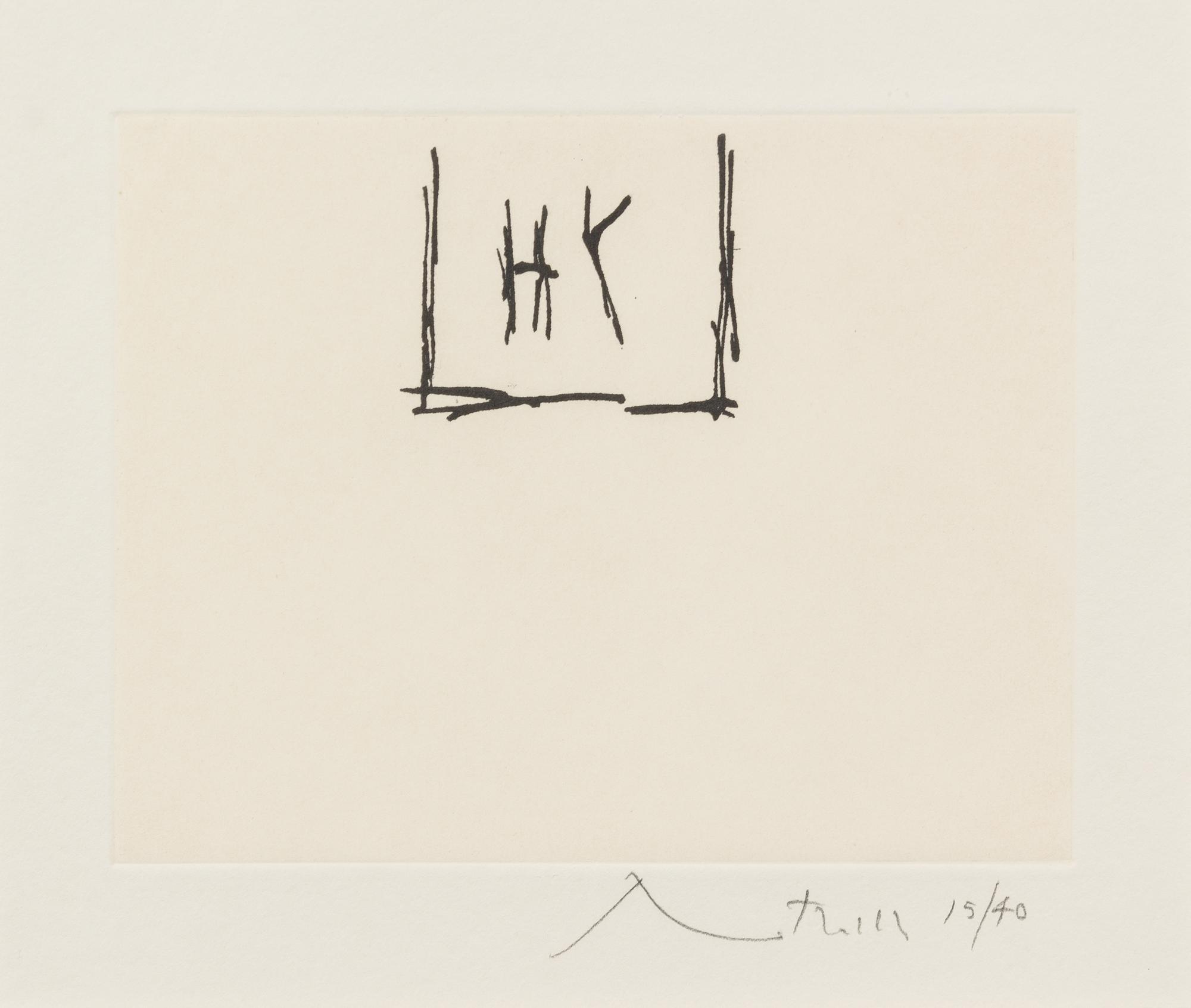 Robert Motherwell, (American, 1915-1991), Phoenician Etching, 1977