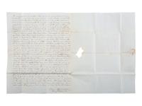 [ENSLAVEMENT & ABOLITION]. Letter from a Virginia enslaver describing the management of a plantation and its enslaved labor. N.p. [Virginia], 15 February 1852.
