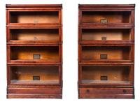 A Barrister Bookcase Height of each 58 x width 34 x depth 12 1/4 inches. — EARLY 20TH CENTURY
