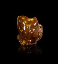 A Carved Agate Brushpot, Bitong