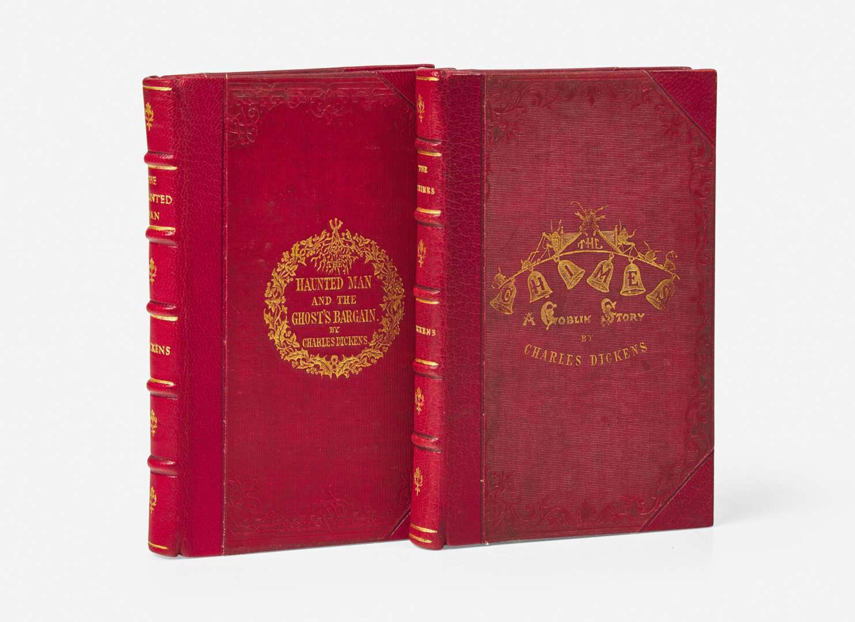[Literature] Dickens, Charles: Group of 2 First Edition Christmas Books