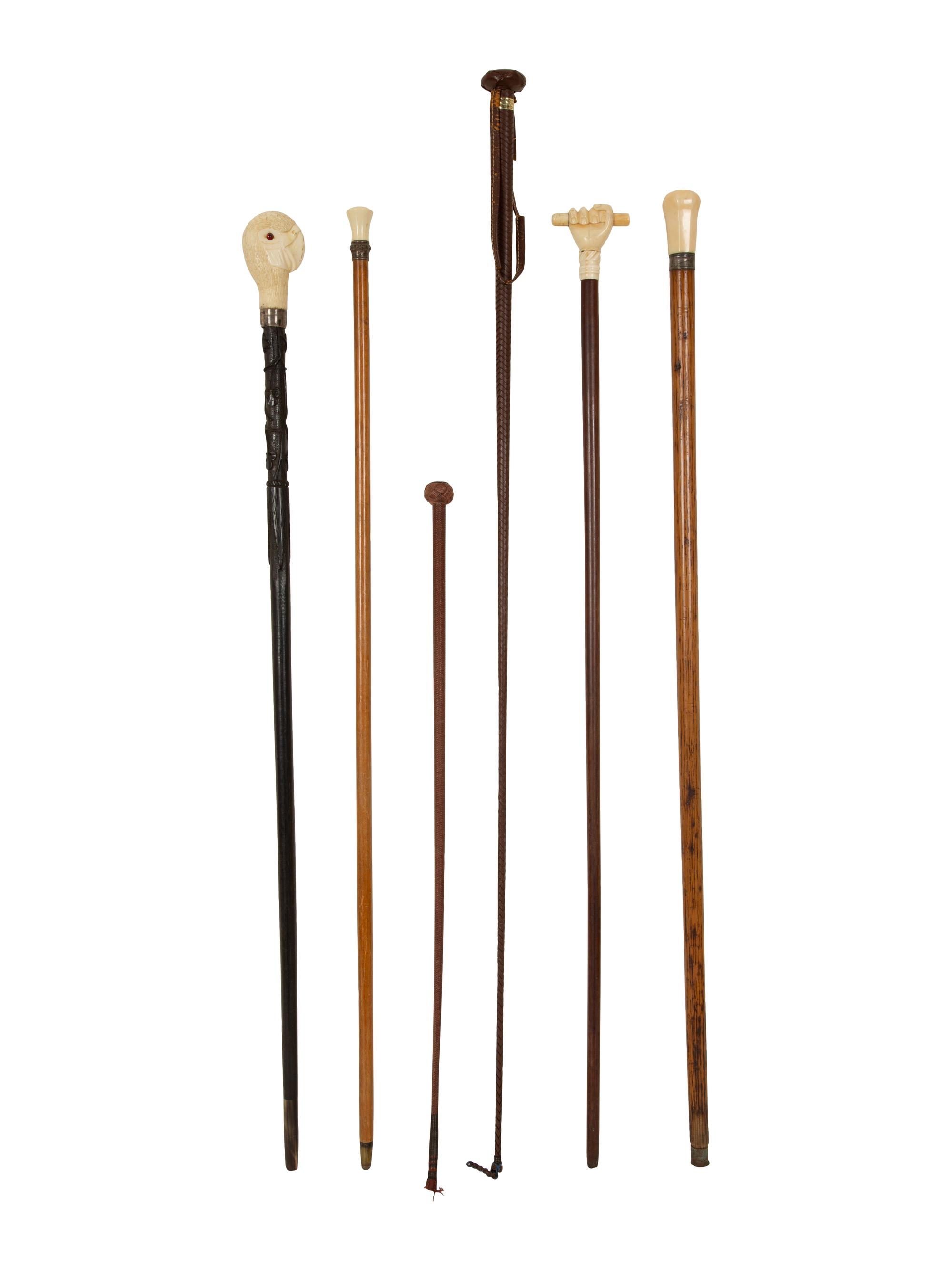 Four Canes or Walking Sticks