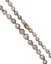 CULTURED GRAY BAROQUE PEARL NECKLACE