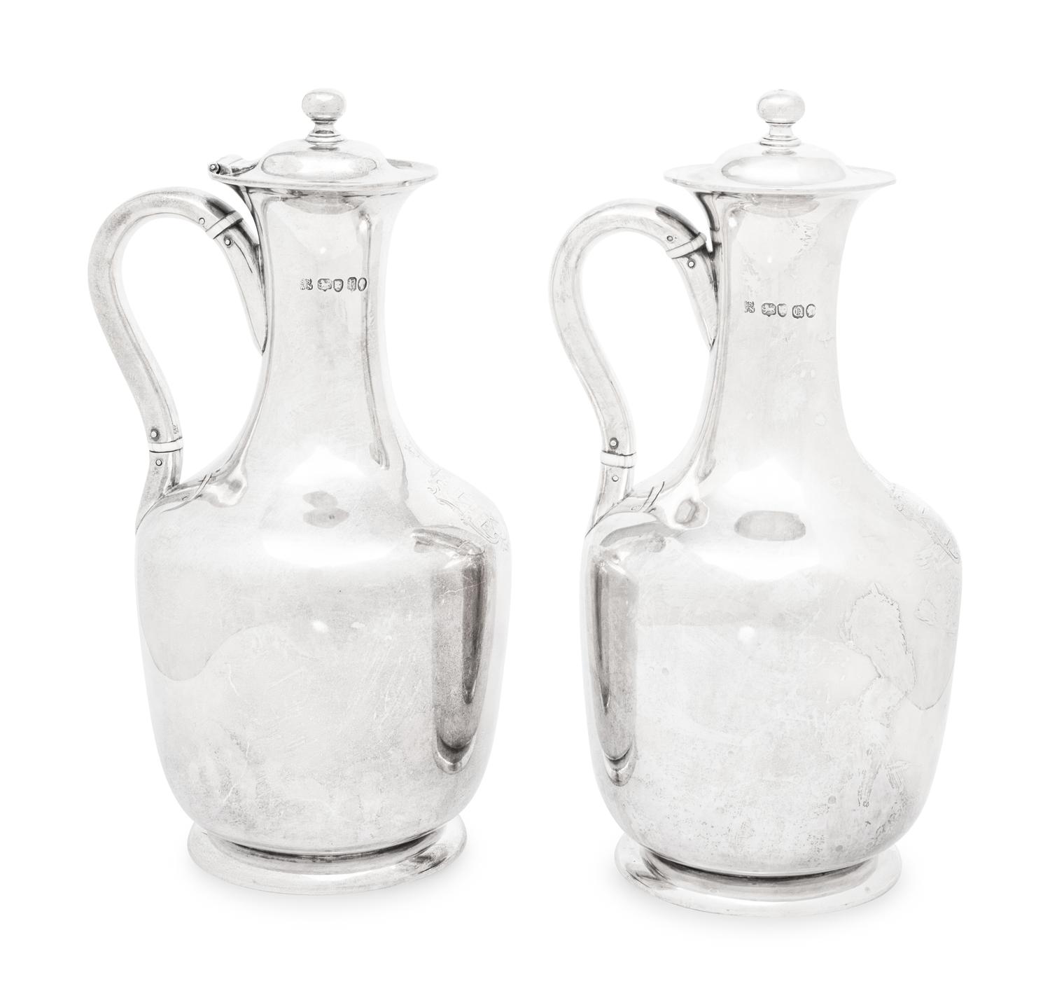 A Pair of Victorian Silver Pitchers