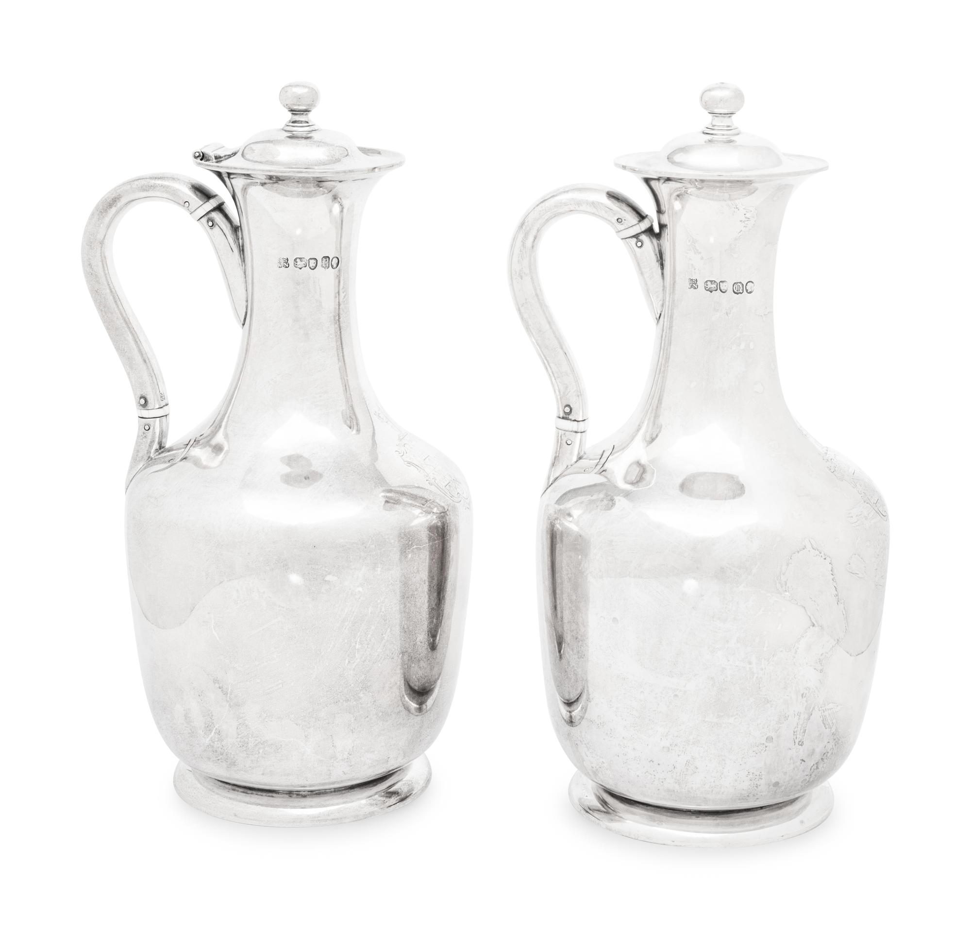 A Pair of Victorian Silver Pitchers