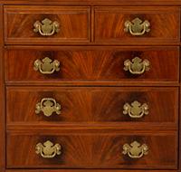 A Pair of Georgian Style Mahogany Diminutive High Boys — 20TH CENTURY