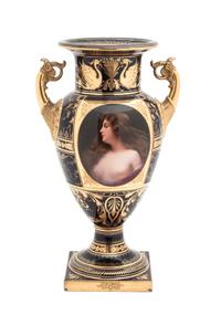 A Berlin Porcelain Vase Height 11 3/4 inches. — 19TH/20TH CENTURY