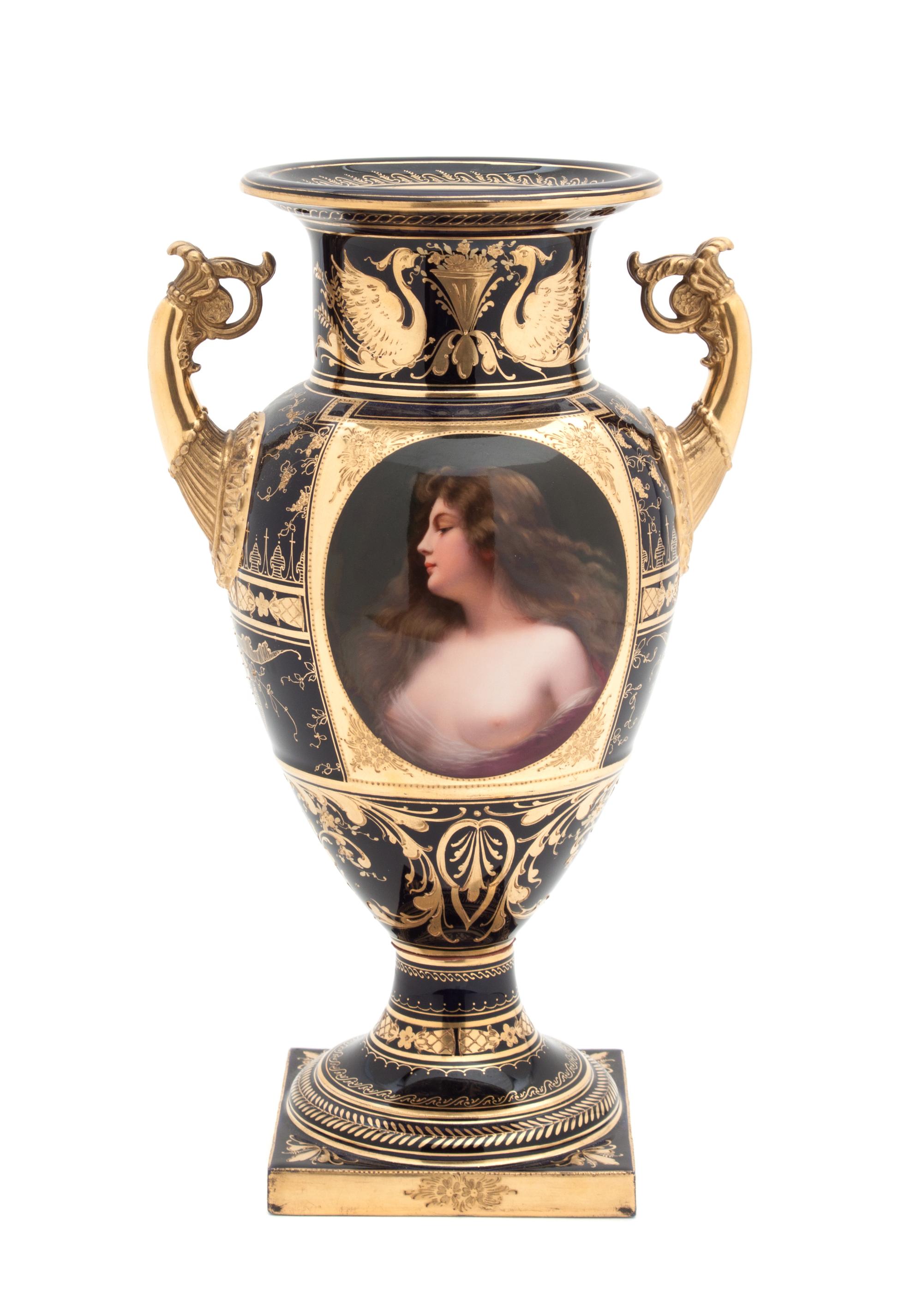A Berlin Porcelain Vase Height 11 3/4 inches. — 19TH/20TH CENTURY