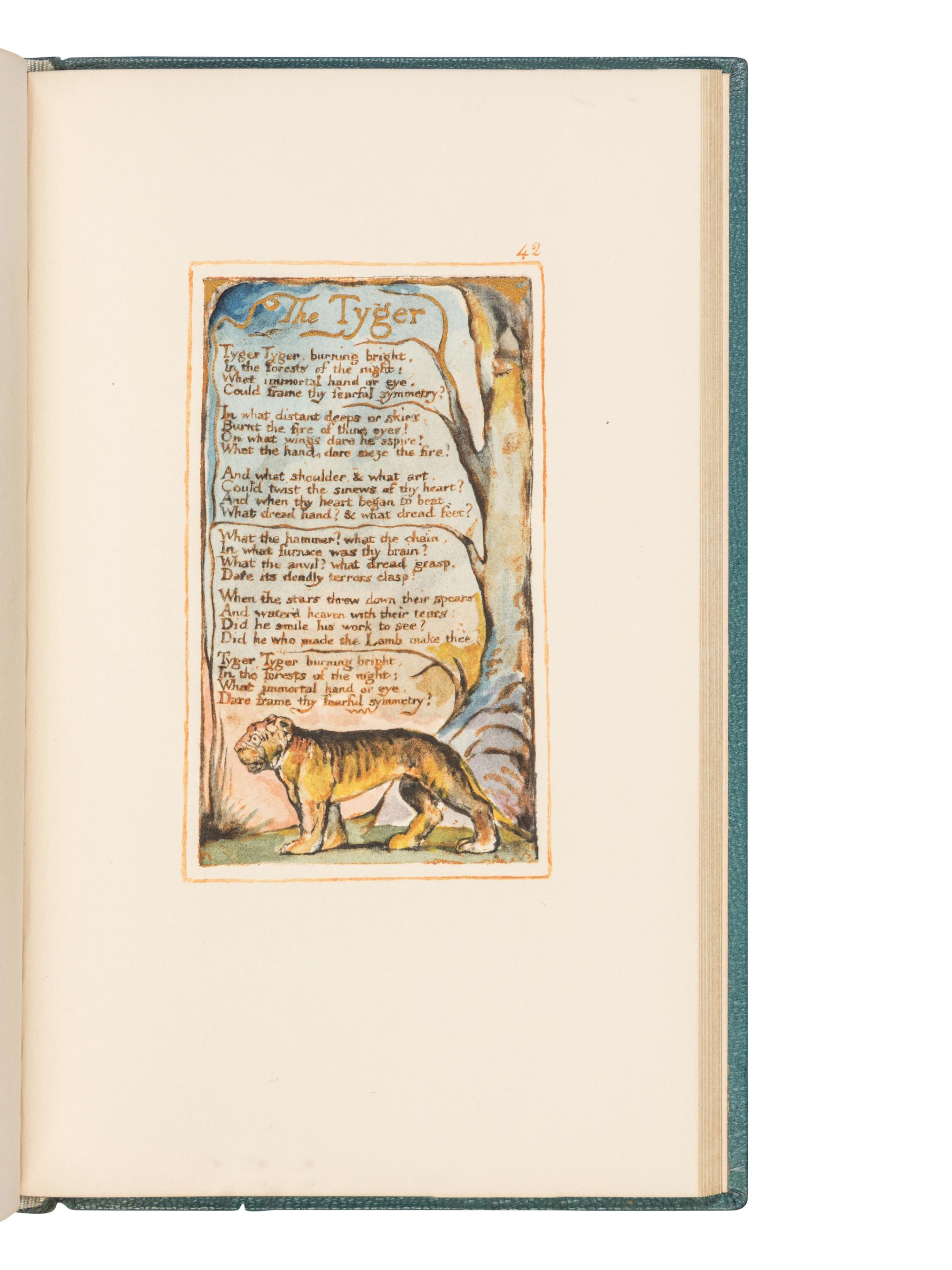 BLAKE, William (1757-1827). Songs of Innocence . London: The Trianon Press for The William Blake Trust, 1954.