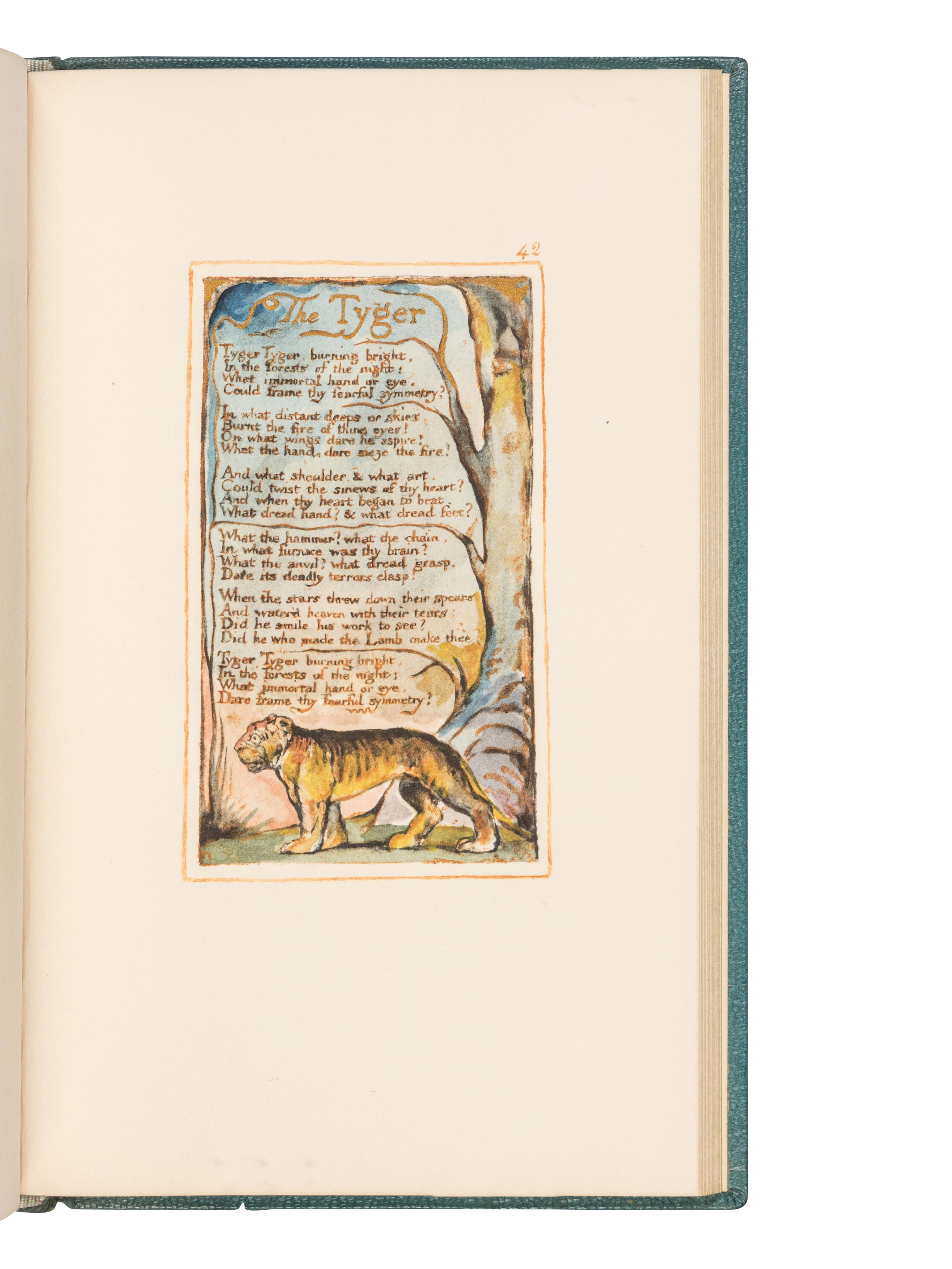 BLAKE, William (1757-1827). Songs of Innocence . London: The Trianon Press for The William Blake Trust, 1954.