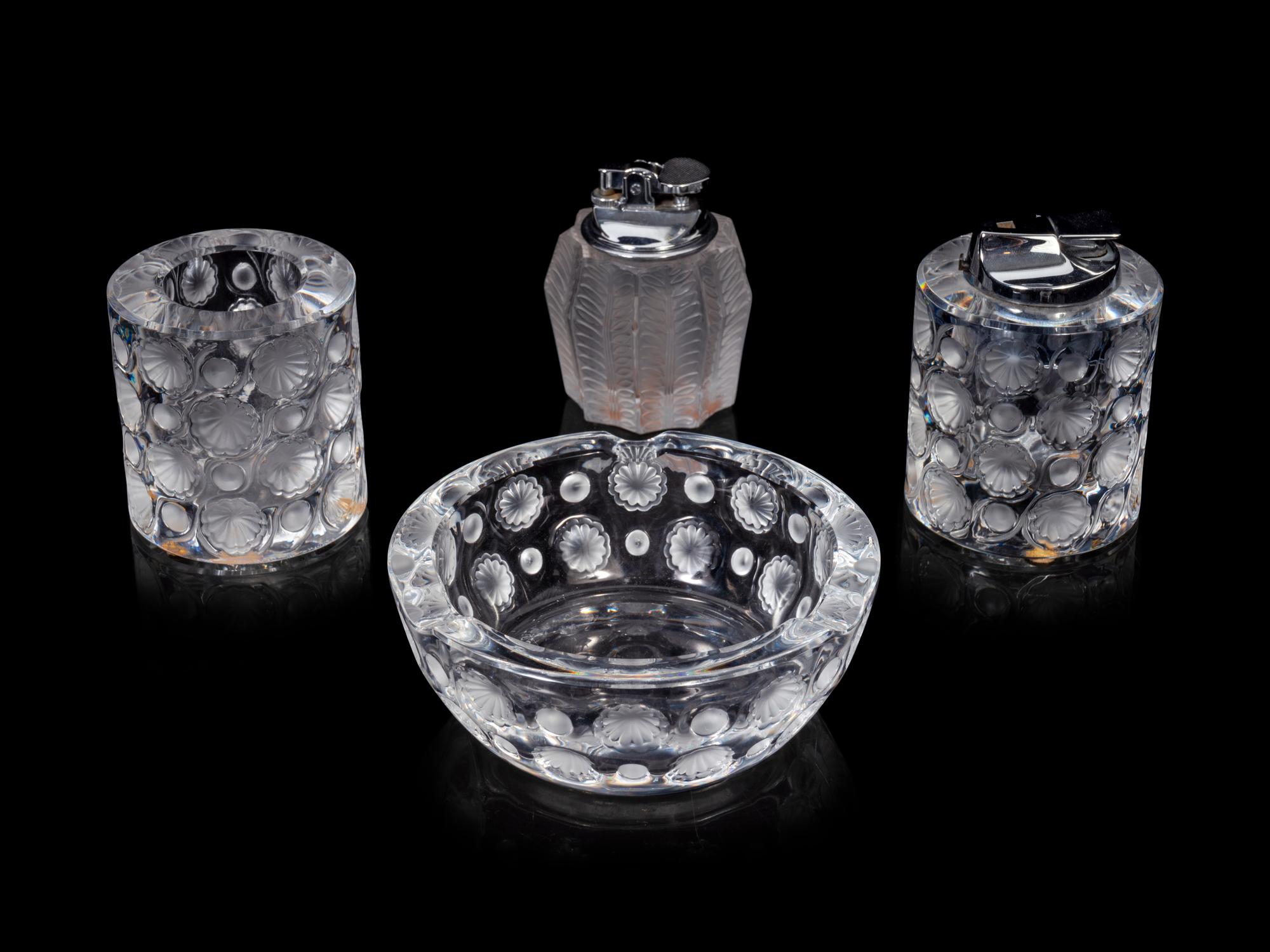 Four Lalique Smoking Articles
