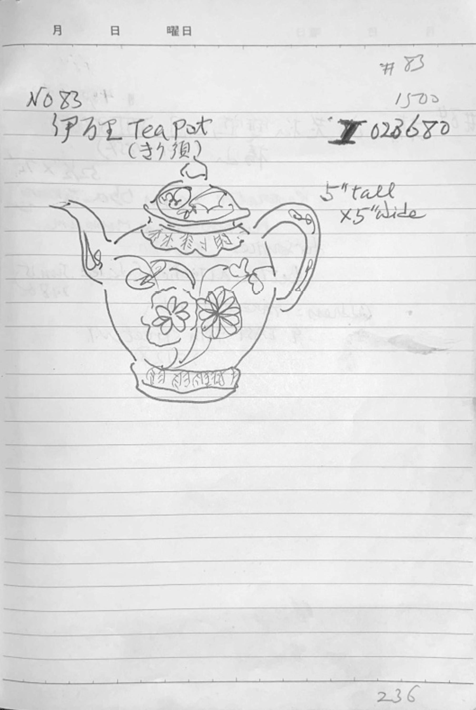A Chinese Export Imari-Style Porcelain Teapot