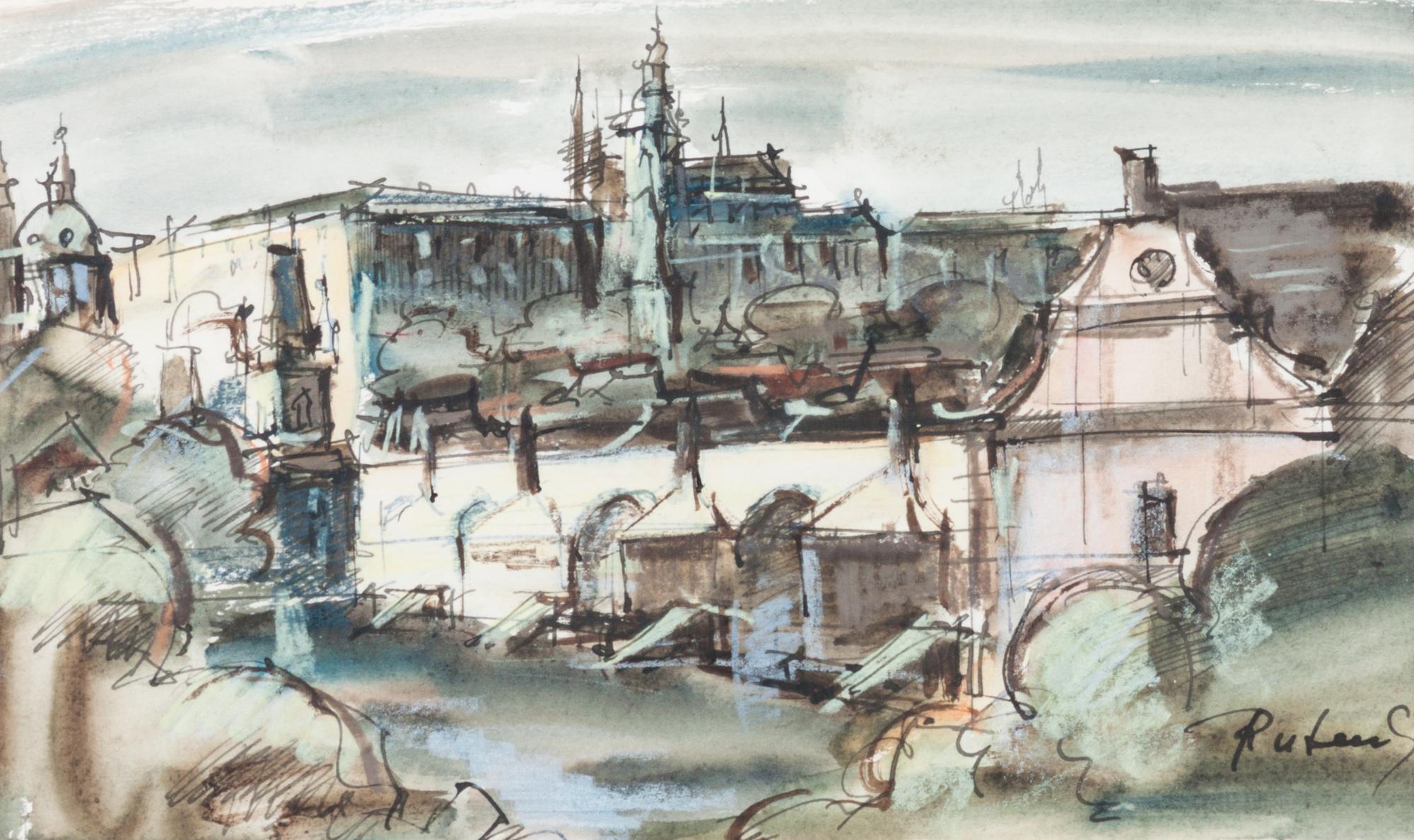 Artist Unknown, (20th century), French Canal Scene