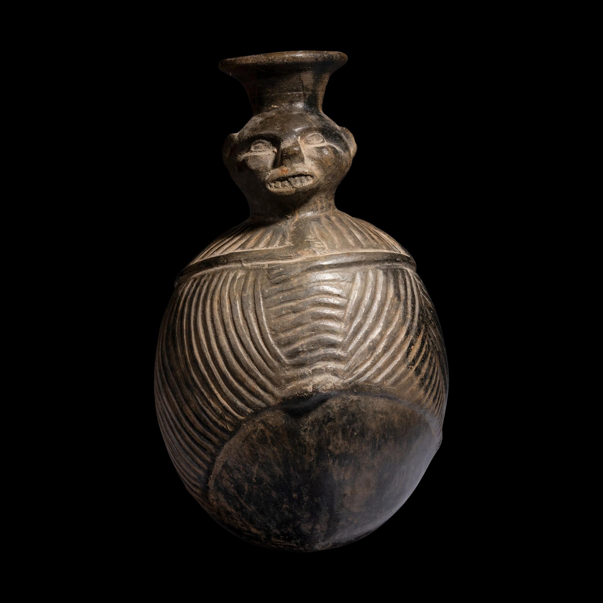 A Chimu-Moche Blackware Vessel