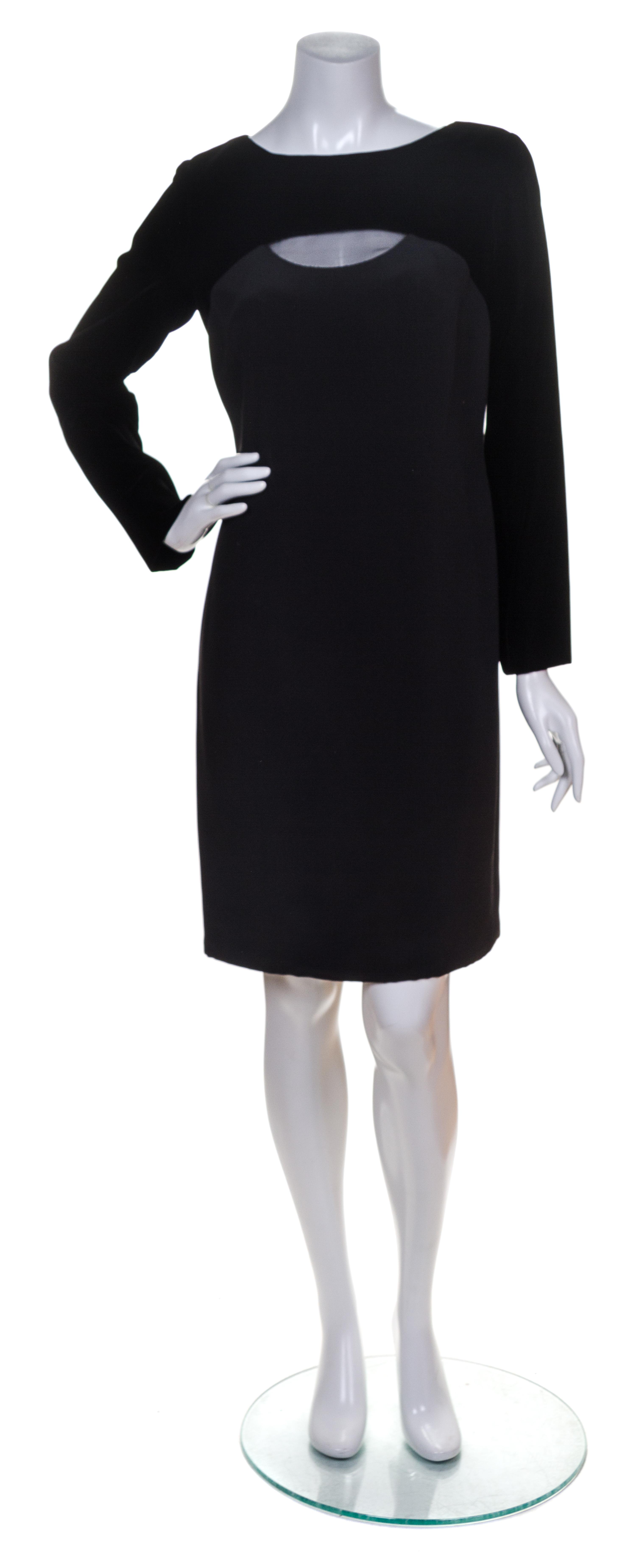 A Bill Blass Black Cocktail Dress, Size 10.