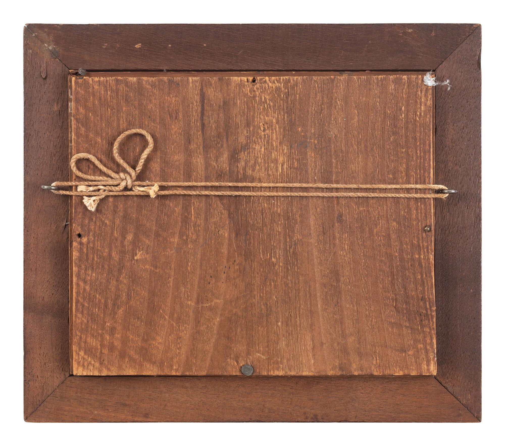[EARLY PHOTOGRAPHY]. Ivorytype of an aged couple & wall frame containing 6 tintypes of a family.