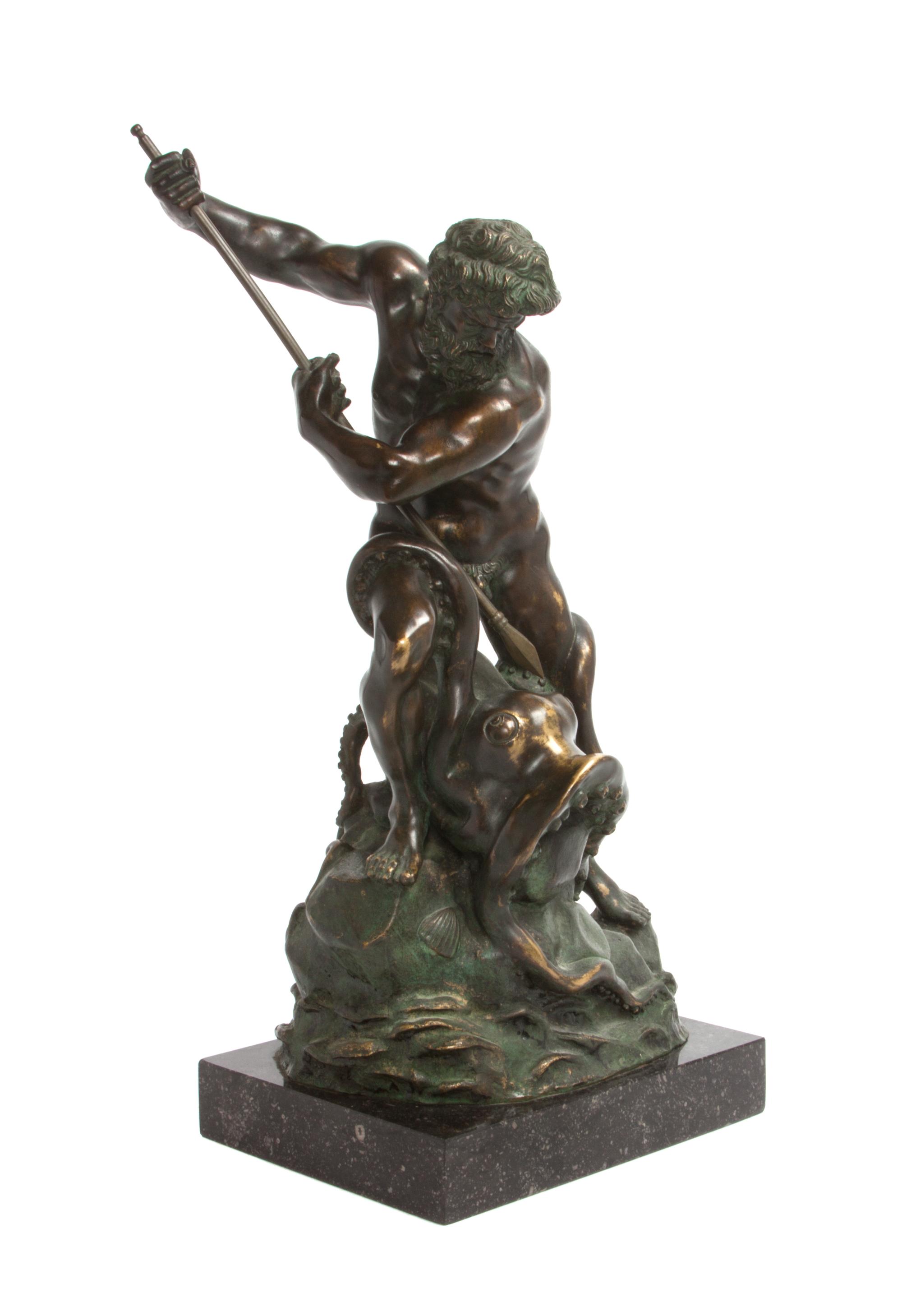 A Continental Bronze Figure Height 20 inches.