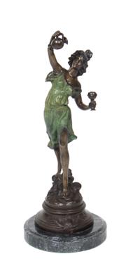 A Continental Bronze Figure, after Moreau Height overall 28 1/4 inches. — SECOND HALF 20TH CENTURY