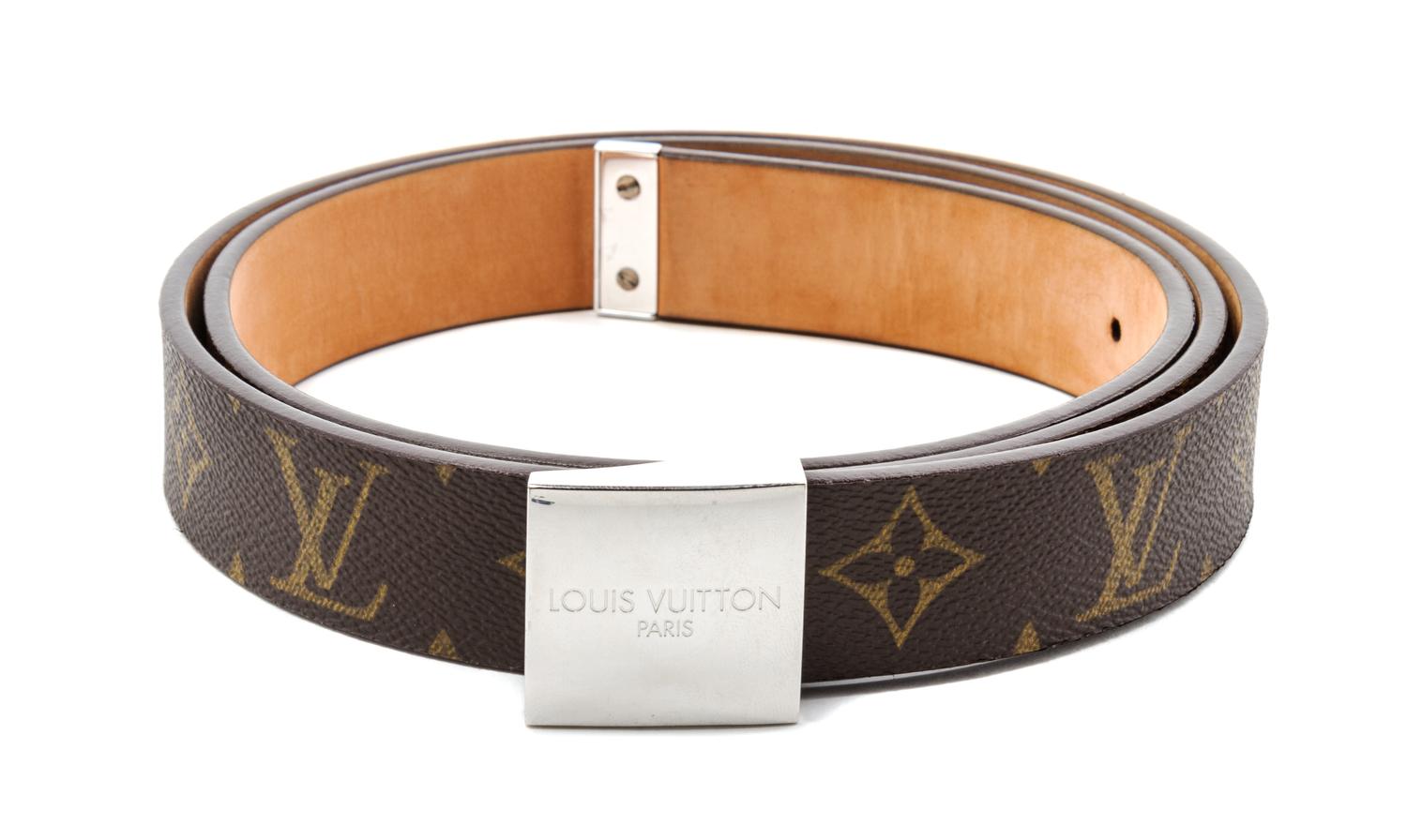 A Louis Vuitton Monogram Canvas Belt,