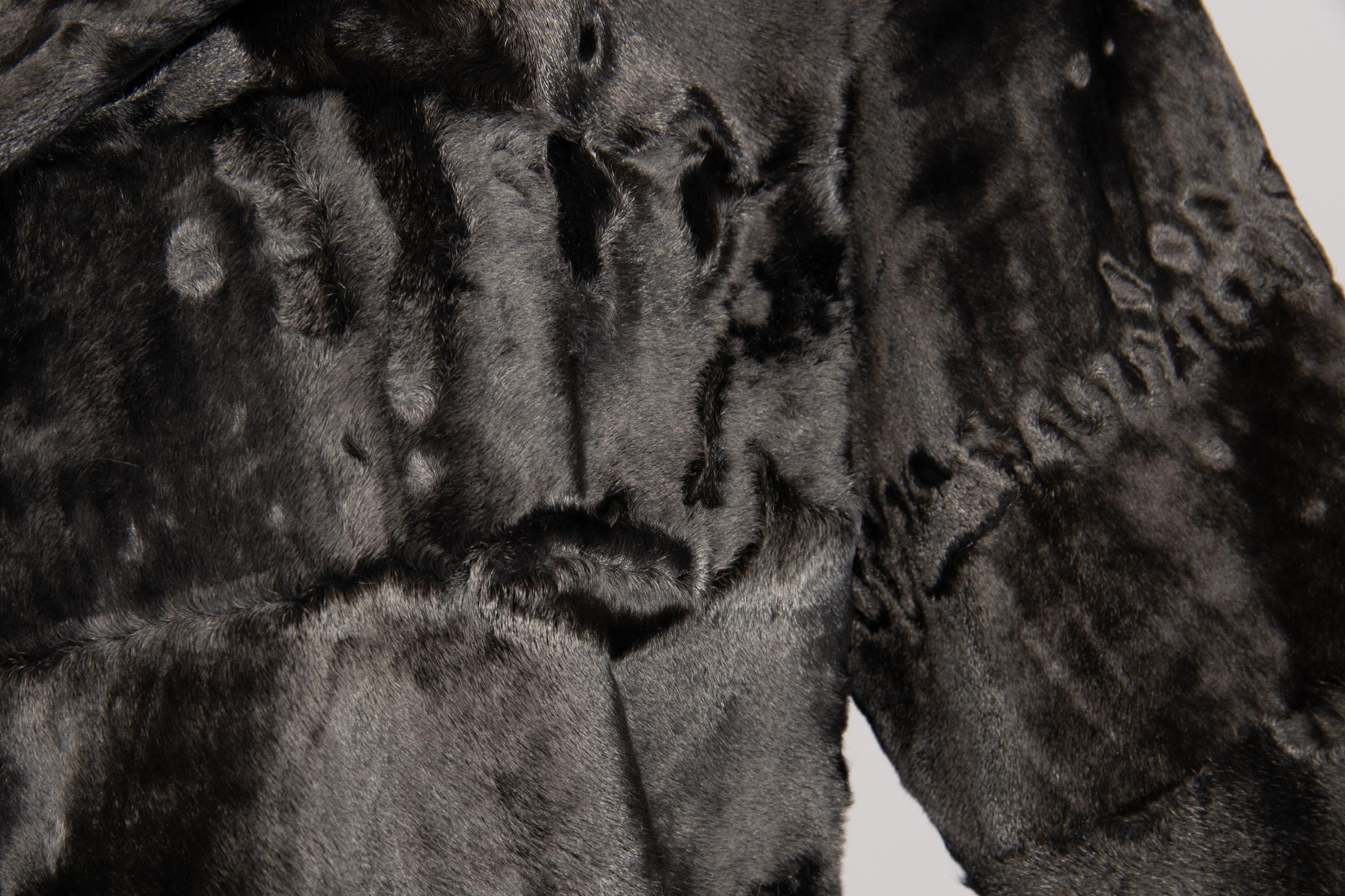 J. Mendel Grey Broadtail Coat, 2000s