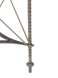 A French Steel and Glass Gueridon