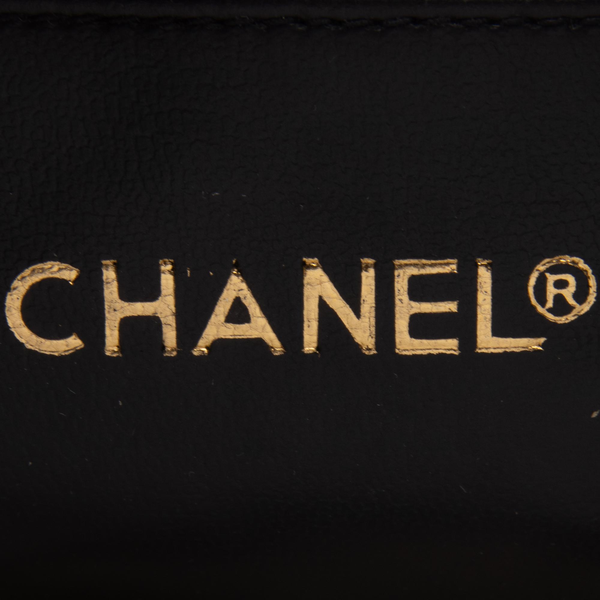 Chanel, Quilted Black Leather Tote