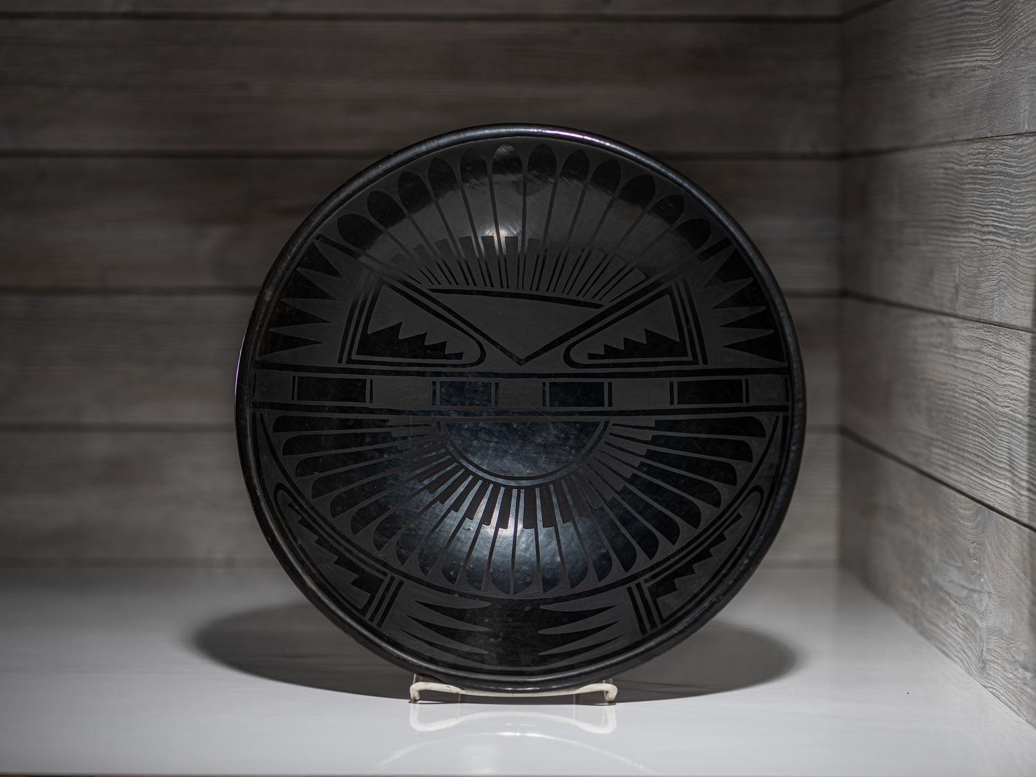 Tesuque Pottery Rain God, Display Size