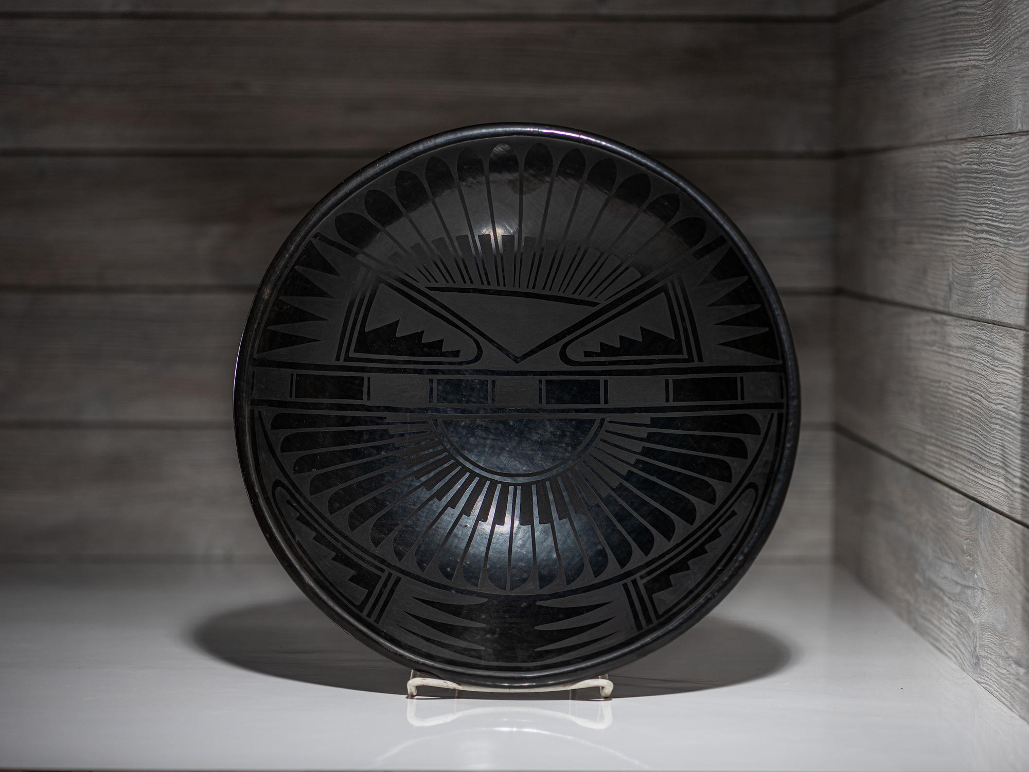 Tesuque Pottery Rain God, Display Size
