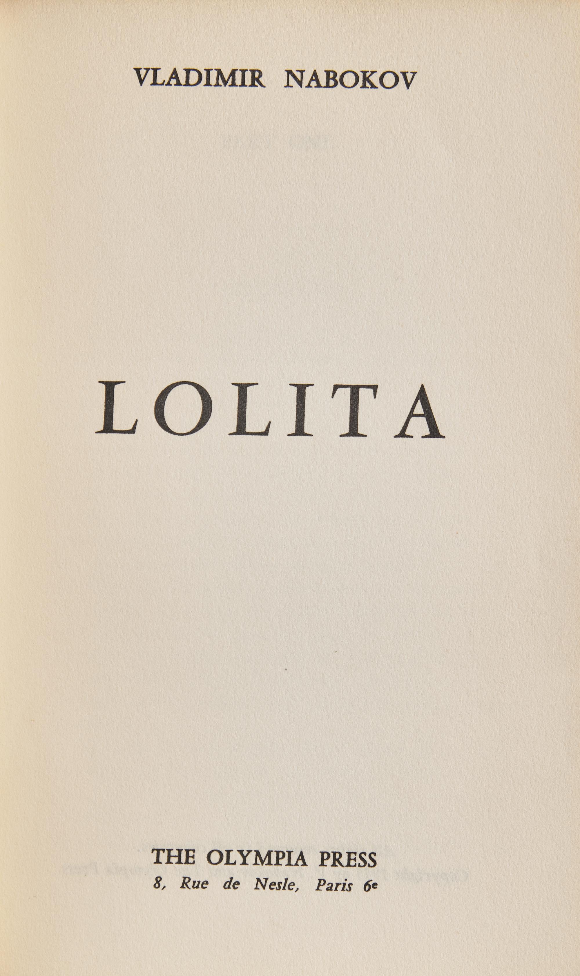 [Literature] Nabokov, Vladimir. Lolita