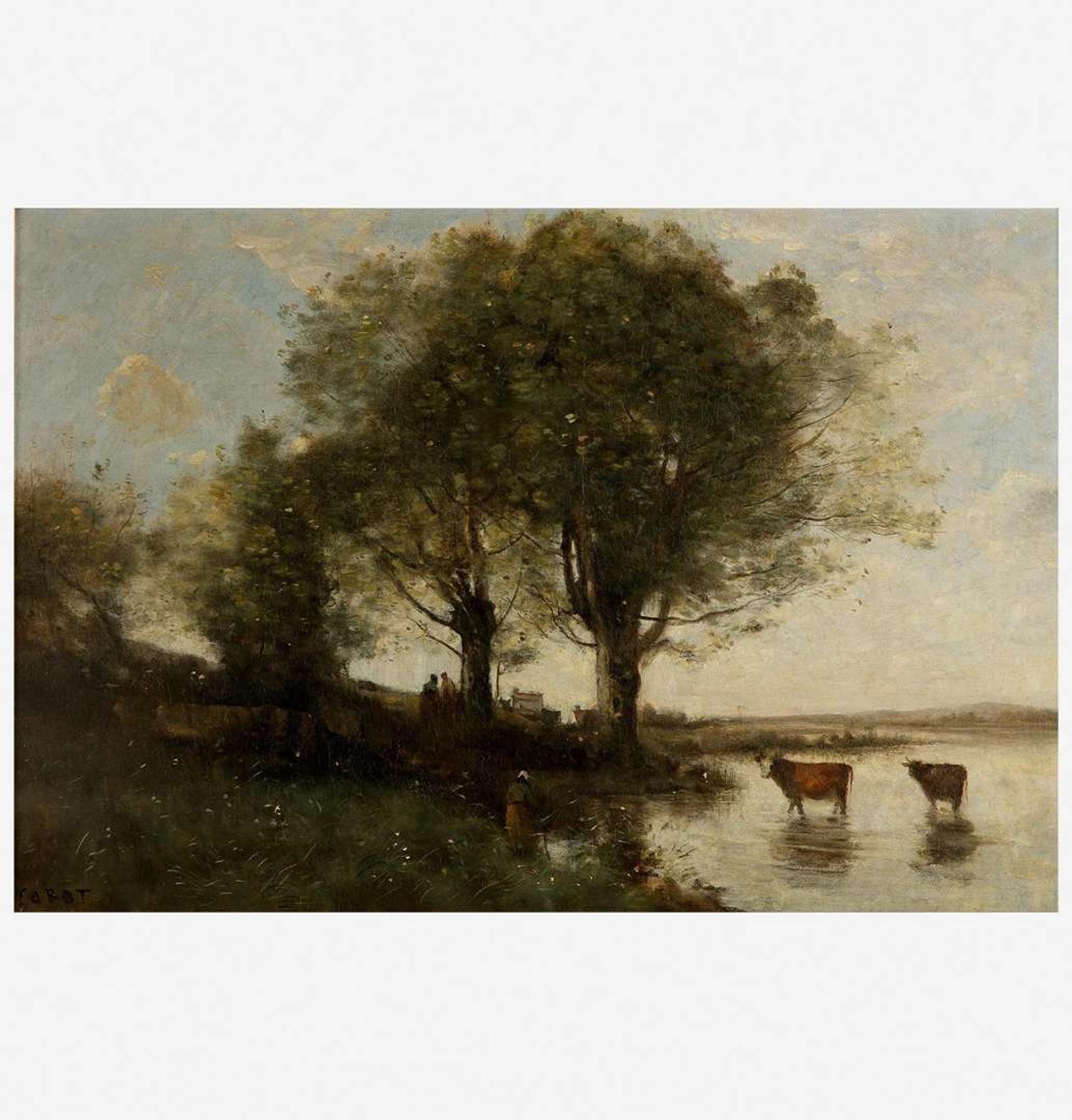 Jean-Baptiste-Camille Corot (French, 1796–1875) Le Rappel des Vaches