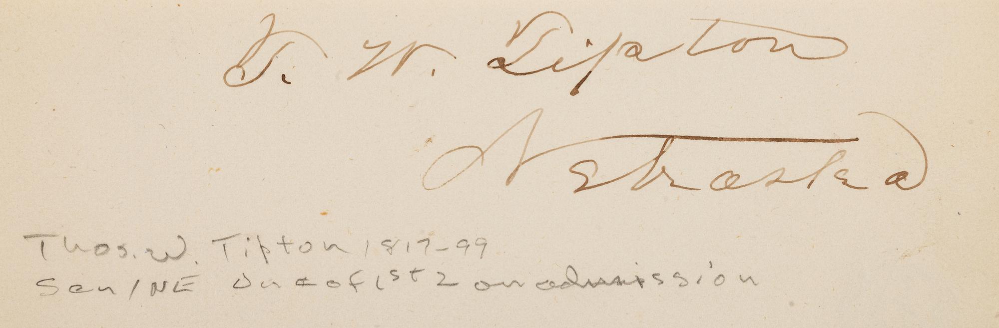 [AUTOGRAPHS]. Signatures of 19th-century American military and political figures.
