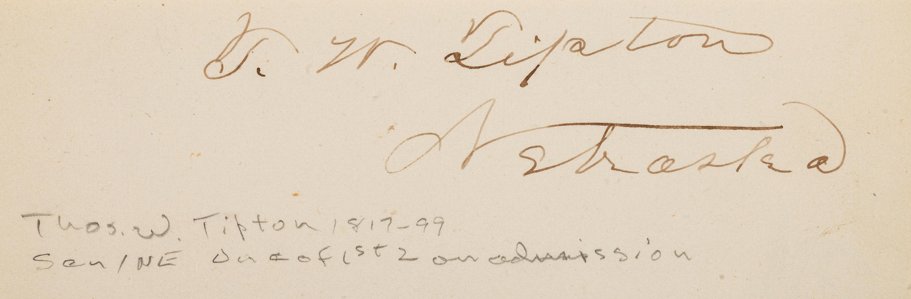 [AUTOGRAPHS]. Signatures of 19th-century American military and political figures.