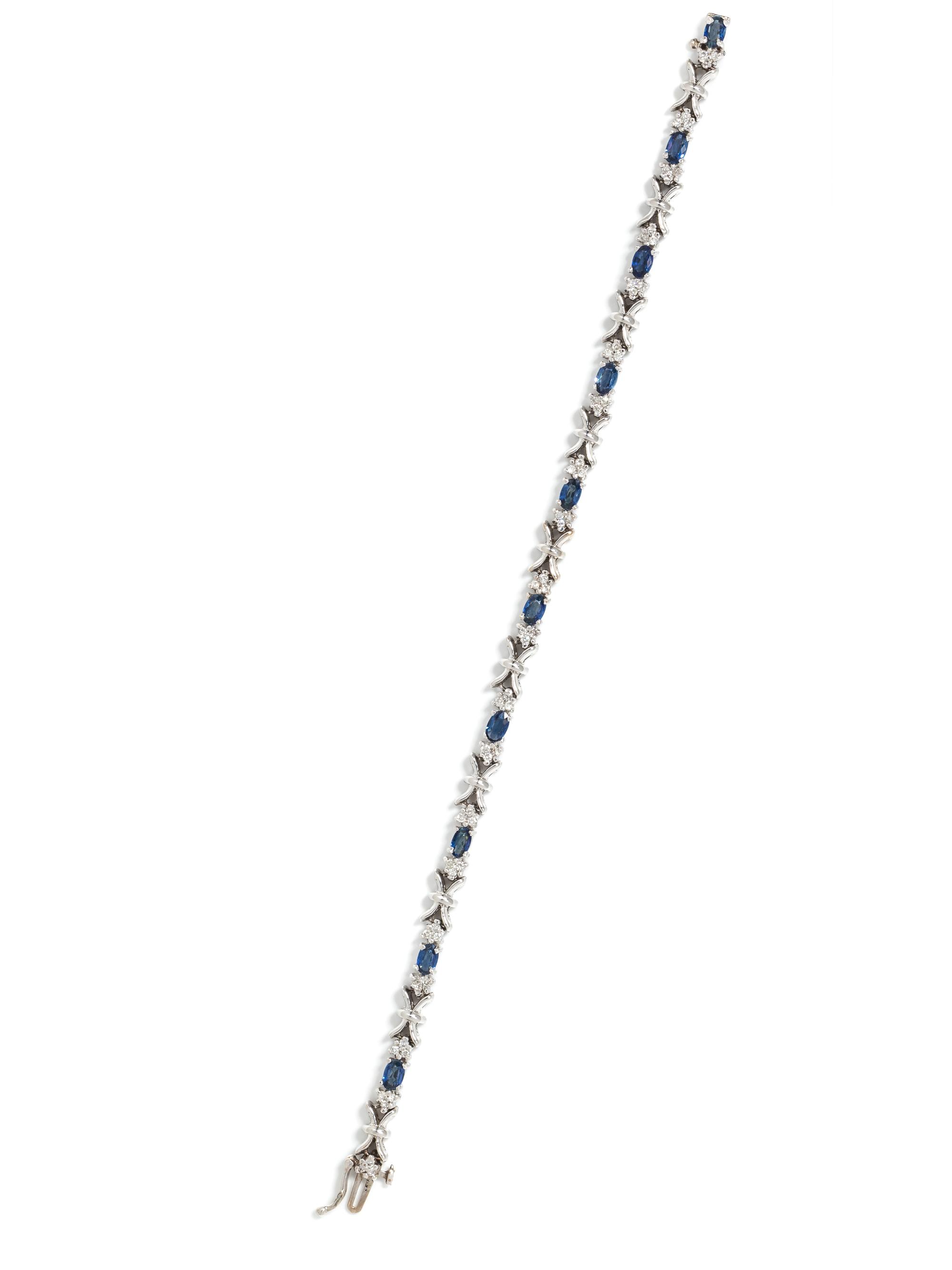 SAPPHIRE AND DIAMOND BRACELET