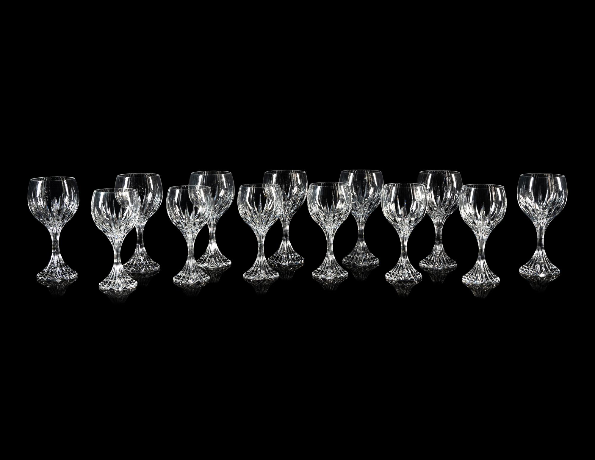 A Set of Baccarat Massena Stemware
