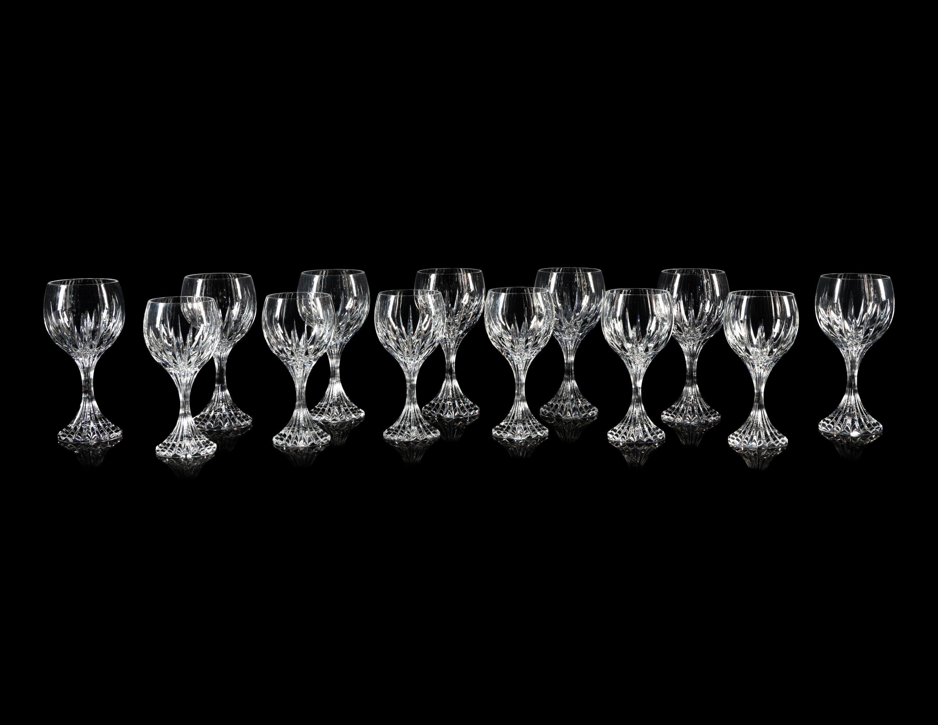 A Set of Baccarat Massena Stemware