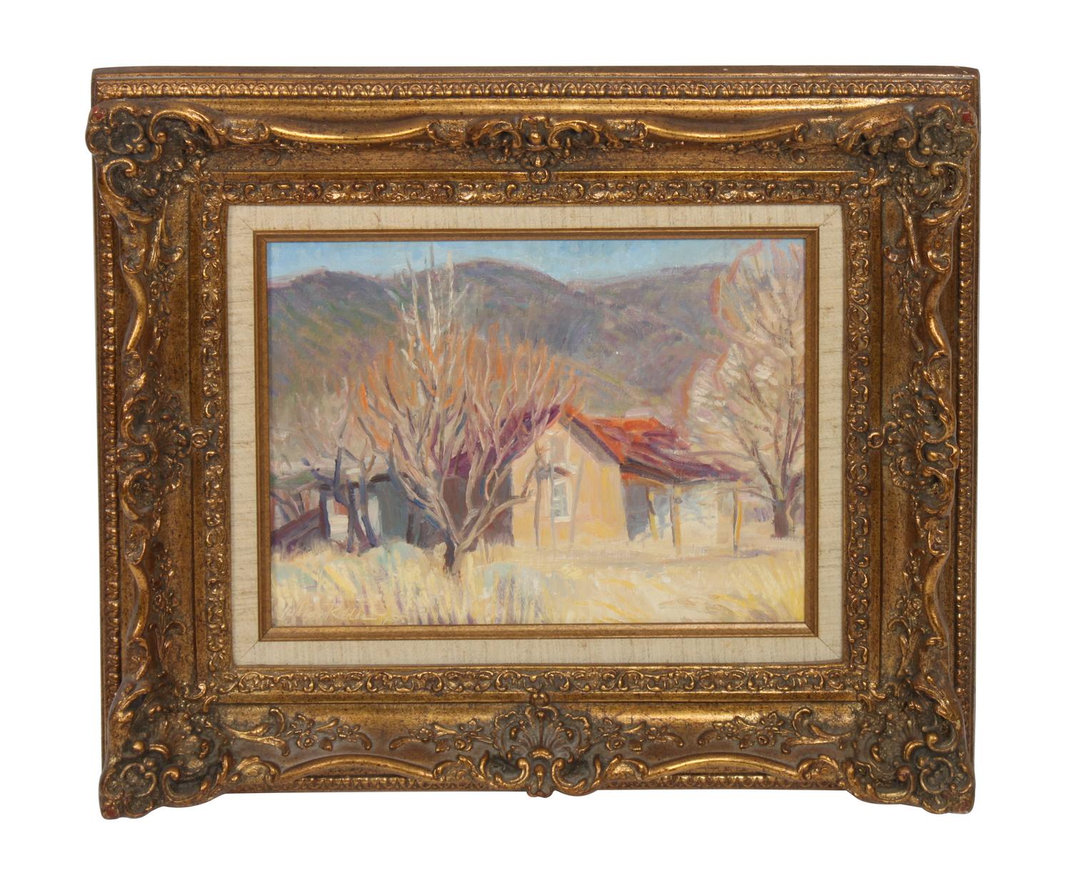 Julian Robles, (American, b. 1933), Canyon Adobe, 1981