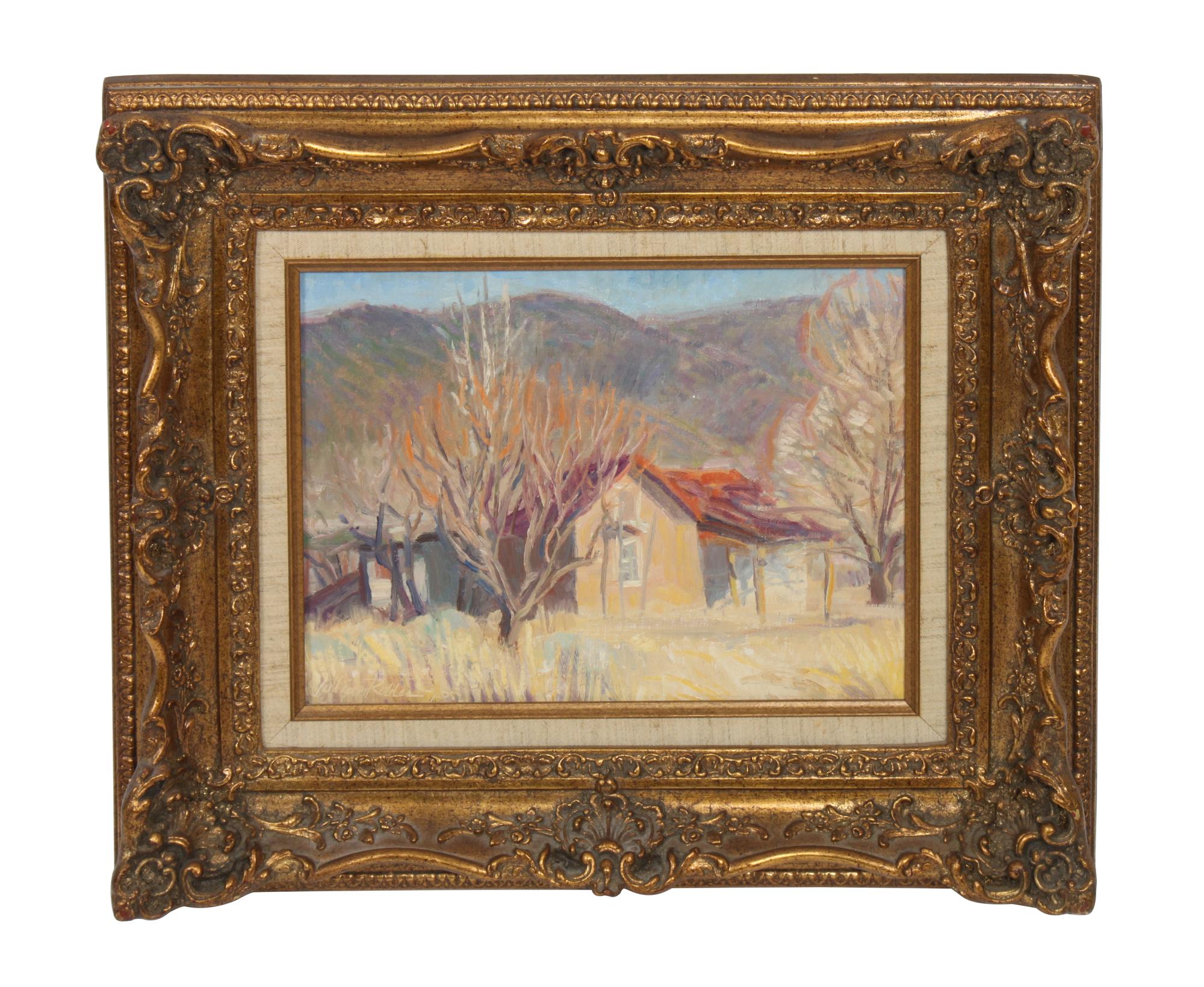 Julian Robles, (American, b. 1933), Canyon Adobe, 1981