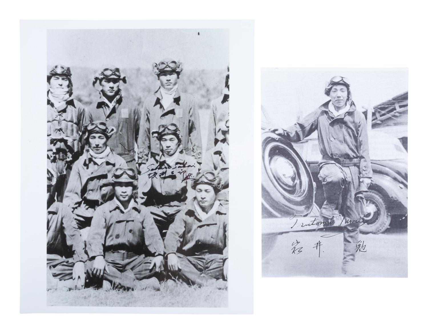 [WWII]. Aviator and flying ace's signatures, incl. Col. Gregory "Pappy" Boyington, MOH and POW.